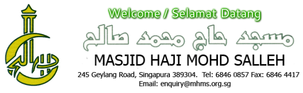 Welcome to <br />Haji Mohd Salleh Mosque